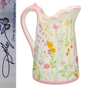 Dolly Parton Spring Ceramic Floral Pitcher